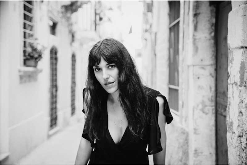 Black and white portrait of Elena Rizza