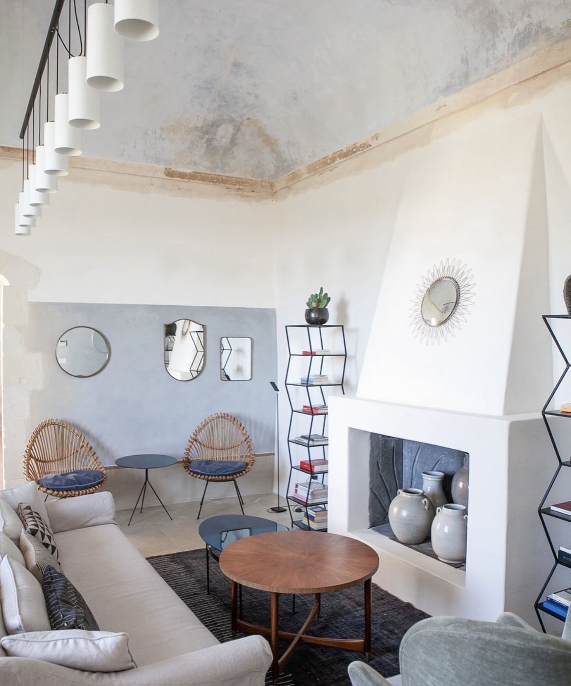 Light-filled contemporary Sicilian salon
